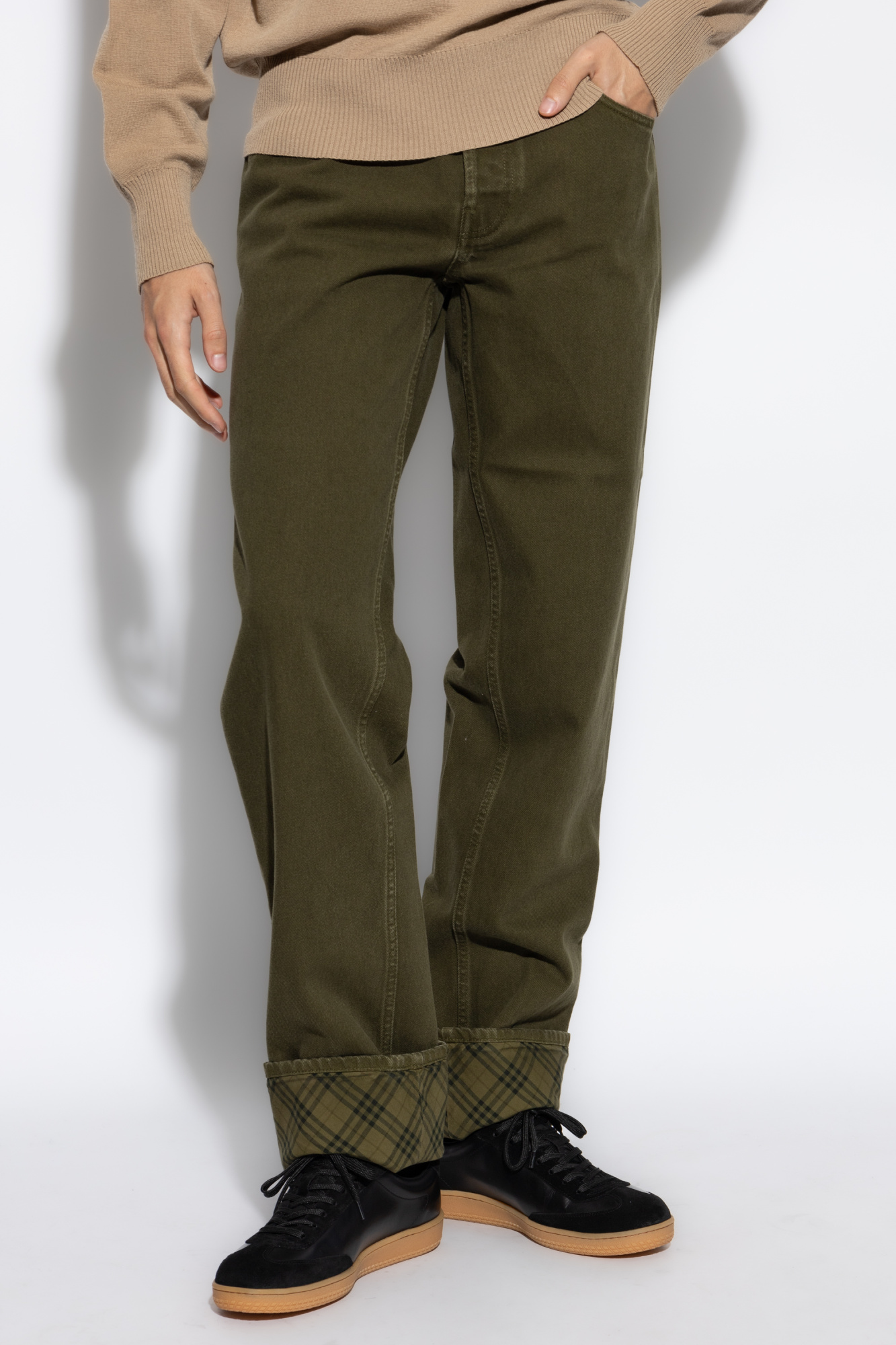 Burberry jeans green on sale